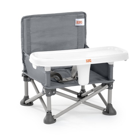 Bright Starts Pop N Sit Portable Booster Seat Gray Target