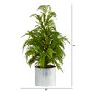 Nearly Natural 20-in Cedar Pine Natural Look Artificial Tree in Decorative Planter - 2 of 3