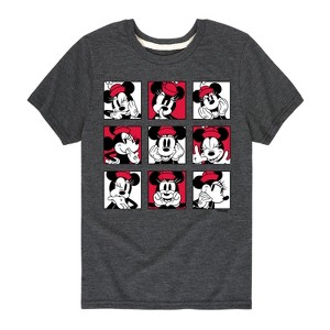 Girls' - Disney - Minnie Grid Short Sleeve Graphic T-Shirt - 1 of 4