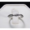 Wedding Ring Set for Women Sterling Silver 3 Stone Engagement Ring Ginger Lyne Collection - 4 of 4