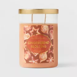 Lidded Glass Jar Gingerbread Frosting Candle - Opalhouse™