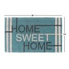 RugSmith Multi Machine Tufted Home Sweet Home Teal Doormat - 2 of 4