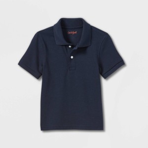 Toddler Boys' Short Sleeve Interlock Uniform Polo Shirt - Cat & Jack™ - 1 of 3