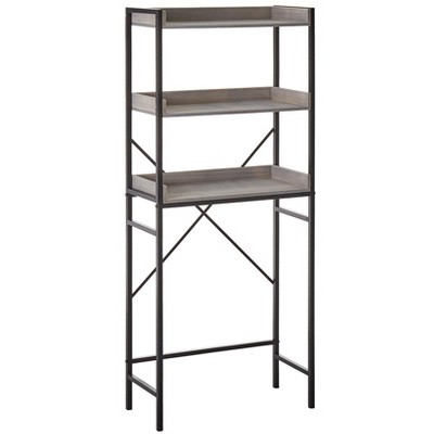 The Lakeside Collection Farmhouse Bathroom Collection - Over Toilet Tower Gray