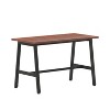 Emma and Oliver 48x24 Dining or Gaming Table with Double Sided Laminate Table Top and Heavy Duty A-Frame Steel Base - 2 of 4