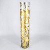 Slickblue Glass Cylinder Vase, Hand-Finished Display Piece, Slim Modern Style, Centerpiece Décor, Color and Size Options - 3 of 4