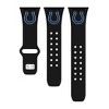 NFL Indianapolis Colts Apple Watch Compatible Silicone Band - Black
 - 2 of 3