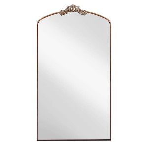 Infurnic Full Length Mirrors Elegant Baroque Style, Vintage Ornate Arched for Living Room, Bedroom, Clothing Shop, Brown, 36"*0.78"*66.5" - 1 of 4