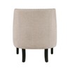 NicBex 1pc Accent Chair with  Button Tufted Textured Fabric Solid Wood Lounge Chair Reading Chair Comfy Chair for Living Room Bedroom Studio - 2 of 4