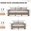 Outdoor Patio Furniture Set, Rattan Wicker Sofa Set - 2 of 4