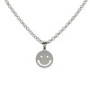 Slate by Rebl Smile Face Pendant Chain Necklace  Stainless Steel - 2 of 3