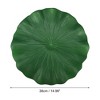 Unique Bargains Artificial Lotus Leaves for Garden Ponds Pool Decoration Green 14.96" 1pcs - image 4 of 4