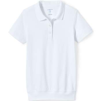 Lands' End School Uniform Kids Short Sleeve Banded Bottom Polo Shirt