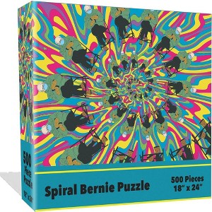 Mighty Mojo Spiral Bernie Sanders  Jigsaw Puzzle Psychedelic 500 Pieces - 1 of 3