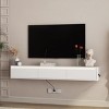 68.9'' Floating TV Stand with LED Lights & Power Outlet, Wall Mounted Media Console for Living Room-3irtyhousy - 2 of 4