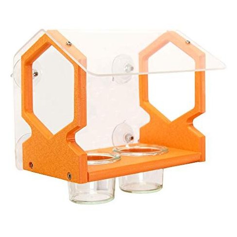 Jcs Wildlife Geometric Orange Window Oriole Feeder - Feed Orioles Jelly ...