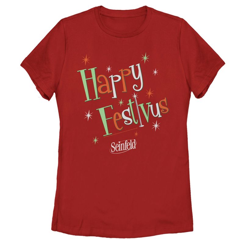 Women's Seinfeld Happy Festivus T-Shirt, 1 of 5