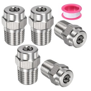 Unique Bargains Stainless Steel Durable Corrosion Resistant Pressure Washer Nozzles 5 Pcs - 1 of 4