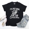 Simply Sage Market Women's I'm Just Here For The Snacks Disco Short Sleeve Garment Dyed Tee - 3 of 4