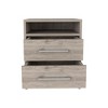 NicBex Modern Wooden Night Stand with Drawers,Nightstand with Metal Handles,Bedside Table with Premium Top for Bedroom - 3 of 4