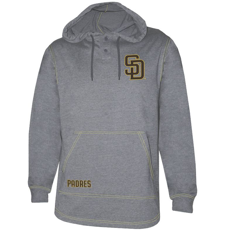 MLB San Diego Padres Men&#39;s Henley Hooded Jersey, 2 of 4