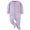 Gerber Baby Girls' Long Sleep Sleep 'N Plays, 2-Pack - 2 of 4
