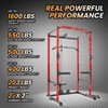 1600LBS Power Cage Squat Rack,Squat Machine with Dip Bar,Workout Equipment Home Gym - 4 of 4