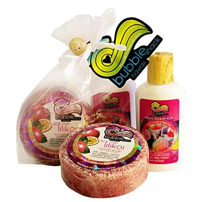 Lilikoi Shave Ice Mini Lotion and Loofah Soap Gift Set