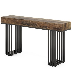 Tribesigns 55-Inch Console Table for Entryway, Industrial Hallway Table with Stylish Metal Frame for Living Room, Entrance - 1 of 4