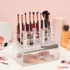 Glamlily Clear Makeup Organizer with Drawers and Brush Holder (9.4 x 5.9 x 6.88 In) - image 2 of 4