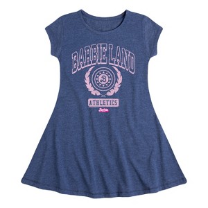 Girls' - Barbie - Barbie Land Athletics Fit & Flair Cap Sleeve Dress - 1 of 3