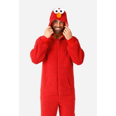 OppoSuits Official Sesame Street Union Suits - Adult Elmo And Cookie Monster Body Suits