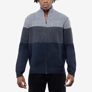 CULTURA Men's Full Zip Mock Neck Sweater With Fleece Lining - 1 of 4