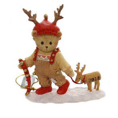 Cherished Teddies 4.25" Ryan 2018 Annual Figurine Reindeer  -  Decorative Figurines