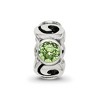 Black Bow Jewelry Sterling Silver August Crystal Birthstone, 3-Stone Bead Charm - 3 of 4