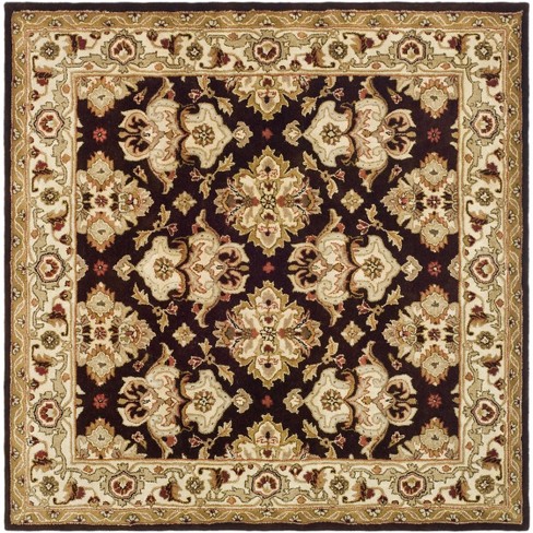 Safavieh EZC735D-8R Easy Care Hand Hooked Round Rug, Chocolate & Multi  Color - 8 x 8 ft., 1 - Fry's Food Stores