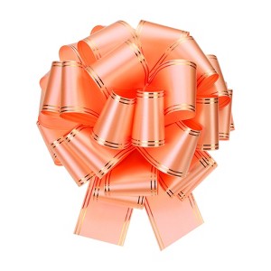 Unique Bargains Large Pull Bow Metallic Car Bows Decorative Gift Wrapping Ribbons - 1 of 4