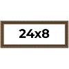 PosterPalooza | Panoramic Sculpted Gold Picture Frame - UV Acrylic, Foam Board Backing, Hanging Hardware - 2 of 4