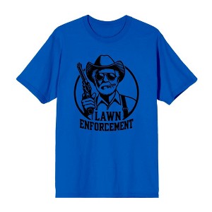Lawn Enforcement Adult Crew Neck Short Sleeve Tee - 1 of 2