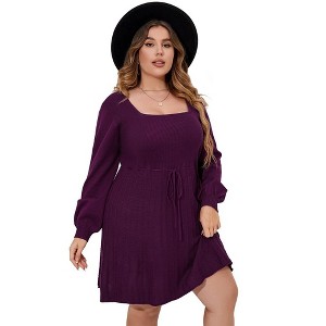 Wrap Midi Dresses A-Line Flare Casual Short Dresses - 1 of 1