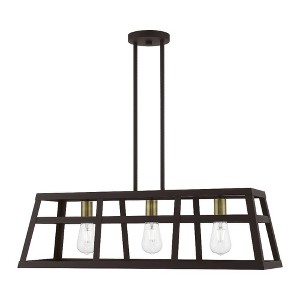 Livex Lighting Schofield 3 - Light Chandelier in  Bronze/Antique Brass - 1 of 4