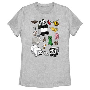 Women's Minecraft Overworld Mobs T-Shirt - 1 of 4