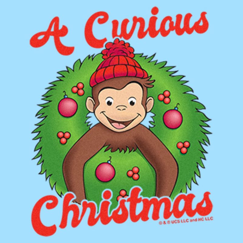Infant's Curious George A Curious Christmas Onesie, 2 of 4