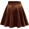 Women's Vintage Velvet Skater Skirt - Stretchy Flared Mini A-Line Skirt - 2 of 4