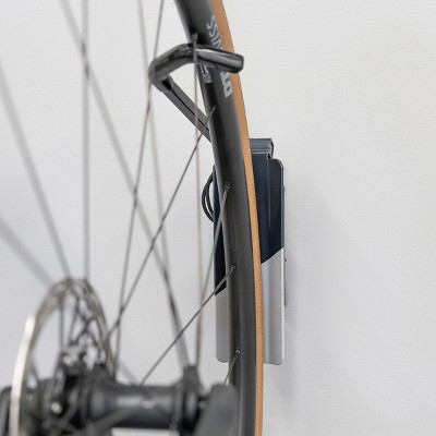 Swivel Mount Dark Blue Steel Wall Bike Storage Rack for 4 Bicycles