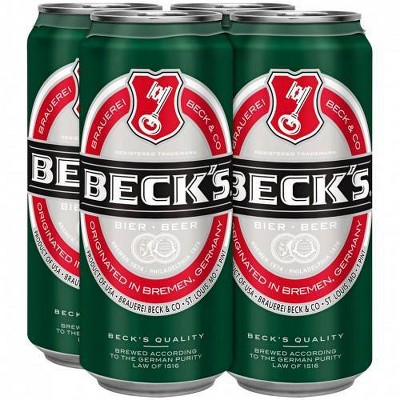 Beck's Beer - 4pk/16 Fl Oz Cans :