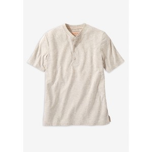 Boulder Creek by KingSize Men's Big & Tall Heavyweight Short-Sleeve Henley Shirt - 1 of 4