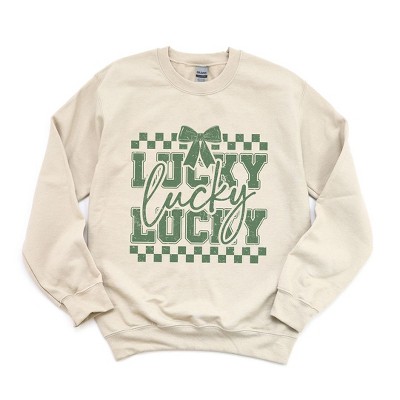 Simply Sage Market Women's Graphic Sweatshirt Lucky Stacked Coquette
