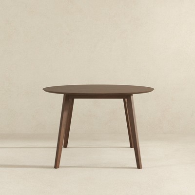 NicBex 43" Round Dining Table Farmhouse Wooden Dining Table for Kitchen, Small Space