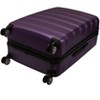 Rockland Melbourne Hardside Expandable Luggage with Spinner Wheels Purple Checked Large 28" - 2 of 4